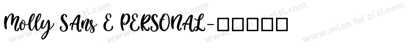 Molly Sans E PERSONAL字体转换